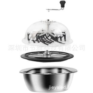 16英寸碗状修剪器水培植物生工具手动旋转切芽割草机林业碎草机