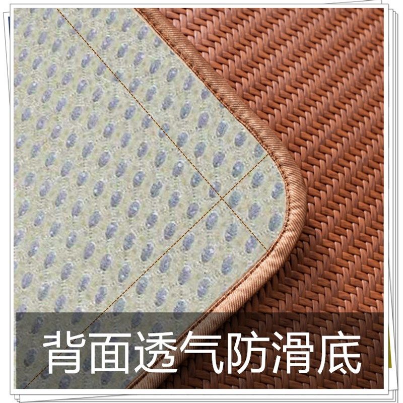 手工编织藤席纯藤1加5米1.8米双人床可折叠直筒防滑.厚夏季凉席子