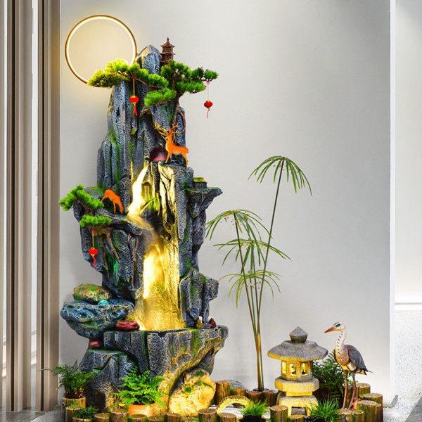 庭院造景布置田园假山流水喷泉客厅楼梯下玄关阳台鱼池摆件循环水,家居饰品,落地摆件,淘宝优惠券,粉丝福利购,淘宝优惠卷