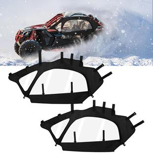 17-24Maverick X3 两座车型左右窗UTV X3软挡风驾驶室侧门窗