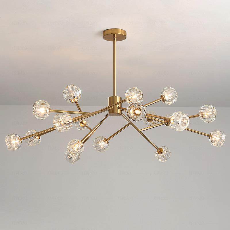 后现代简约客厅吊灯北欧LED创意家居树枝魔豆卧室餐水晶玻璃吊灯,家装灯饰光源,智能吊灯,淘宝优惠券,粉丝福利购,淘宝优惠卷