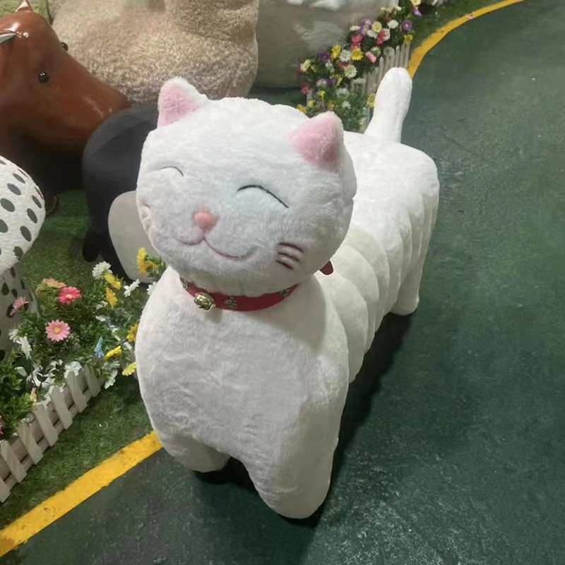 GWWD圈圈招财猫圈圈招财猫凳子创意椅子客厅动物凳子个性儿童坐凳