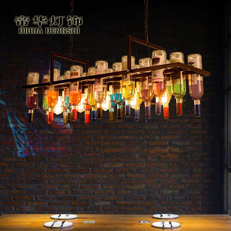 吧台收银台清酒吧酒馆火锅店前台创意个性艺术复古工业风loft吊灯