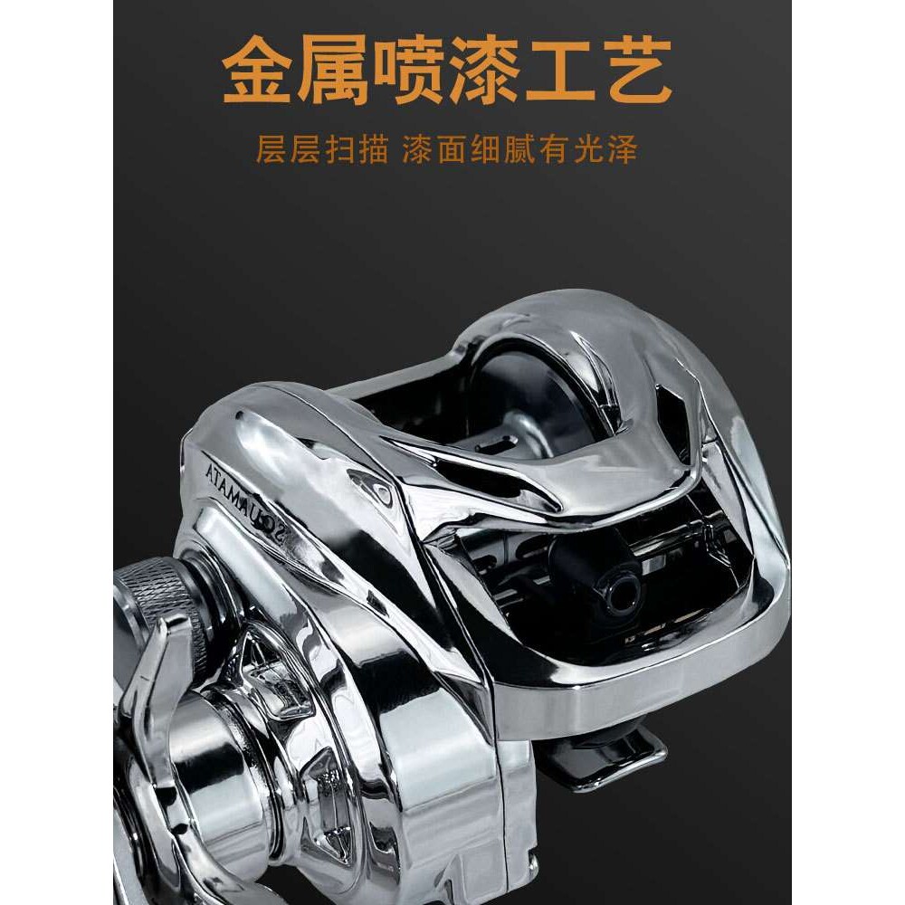 水滴轮防海水路亚微物打黑远投渔轮路亚竿防炸线钓轮路滑金属全