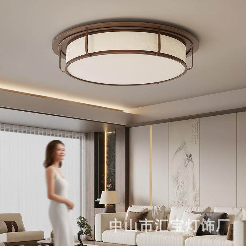 中古风大圆客厅吸顶灯宋代美学禅意茶室书房卧室灯复古卧室吸顶灯,家装灯饰光源,客厅吸顶灯,淘宝优惠券,粉丝福利购,淘宝优惠卷