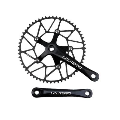lplitepro折叠车牙盘LP方孔曲柄+正负齿盘套装46T5658T跨境