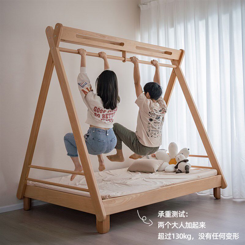 超梦玩人 树屋儿童床帐篷玩乐床功木多实能秋千冰棍儿民宿儿童房
