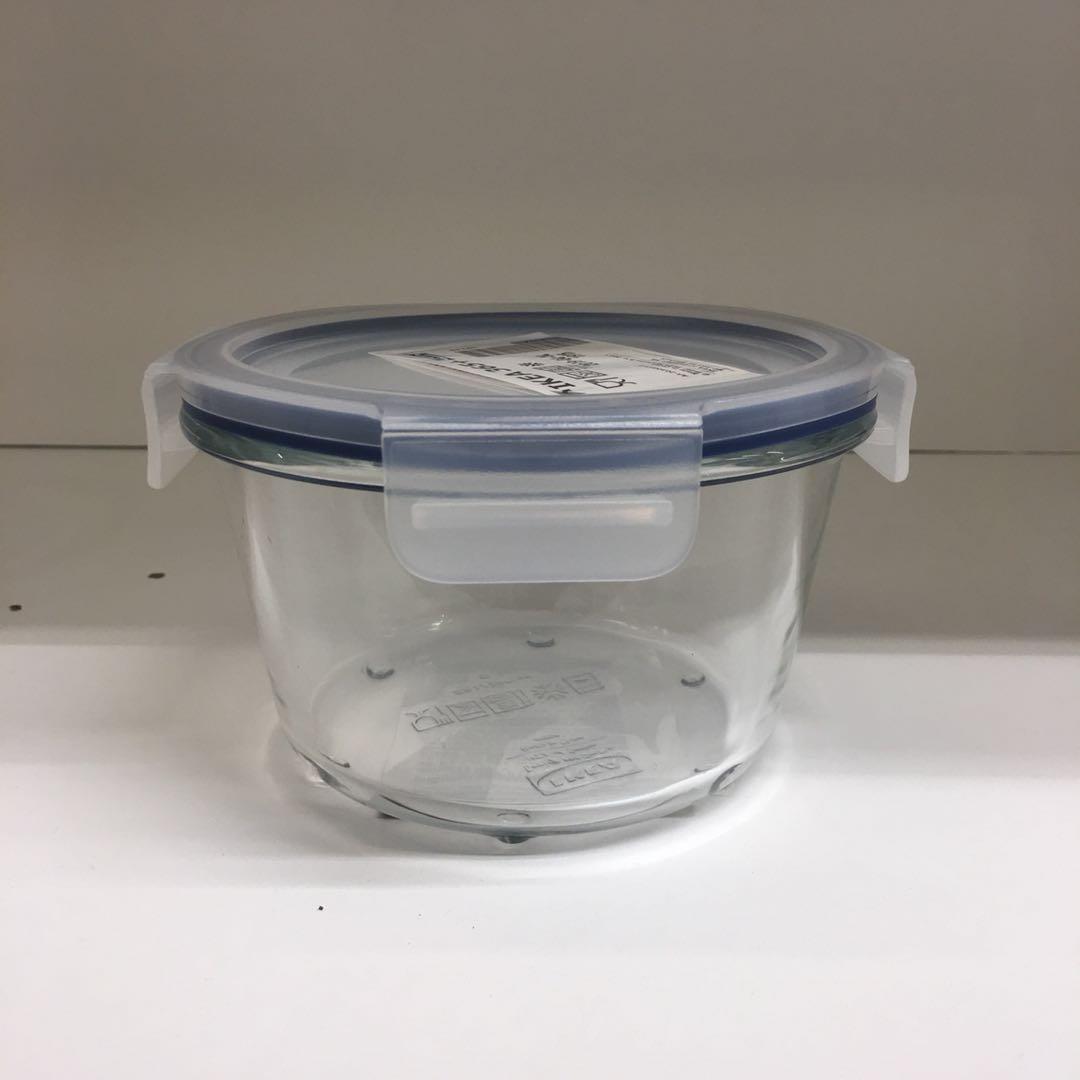装加热的小碗带盖玻璃保鲜盒可微波炉小号咸菜迷你饭盒辅食盒