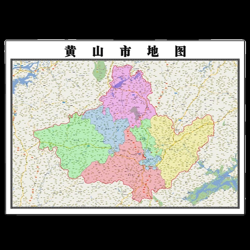 货域地图1.1m现区挂图防水高清覆膜无折痕办政家用行公交通装饰