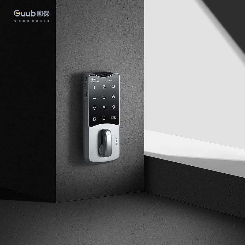 Guub国保密码锁家用柜子锁文件柜锁单双门智能锁电子锁触摸屏D153