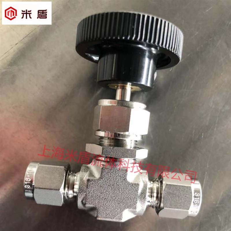 316L不锈钢卡套针型阀 止阀截卡套直通针阀 1/2 12.7mm 含税