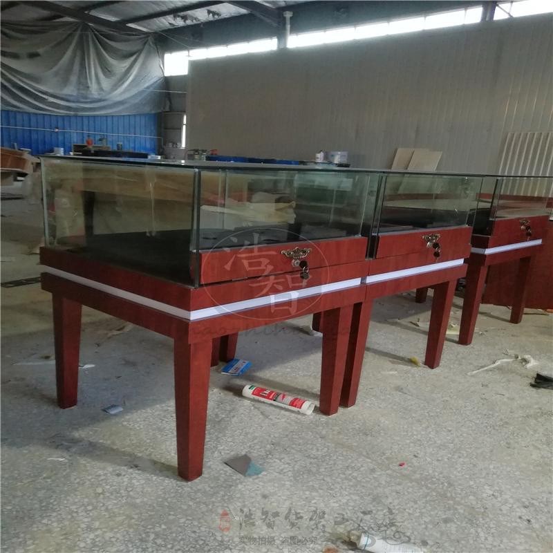 木质烤手玻宝展示柜首饰饰品柜台玉器眼镜漆表古董珠璃展示陈列柜