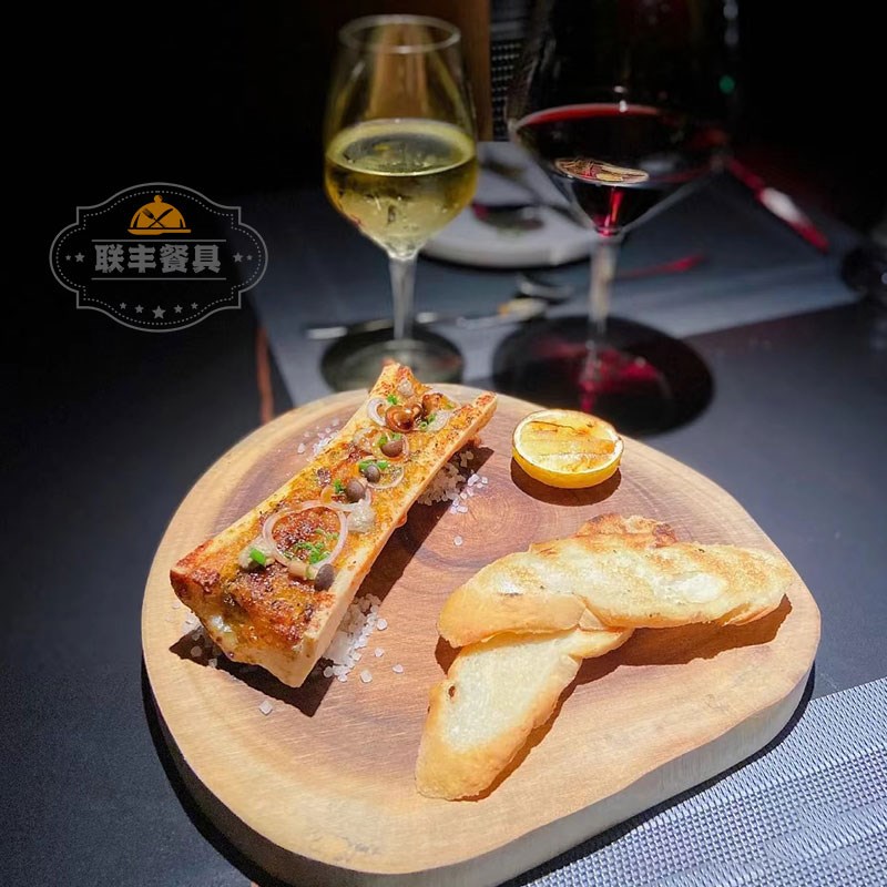 相思木树根木桩自然木托盘分子料理托盘创意餐具高档酒店餐厅会所