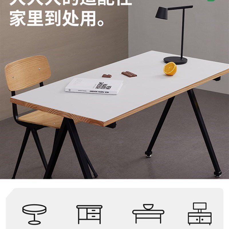 他家3F防PU桌垫小革皮T烫皮奶书桌垫学习写字台桌布免洗防油防水