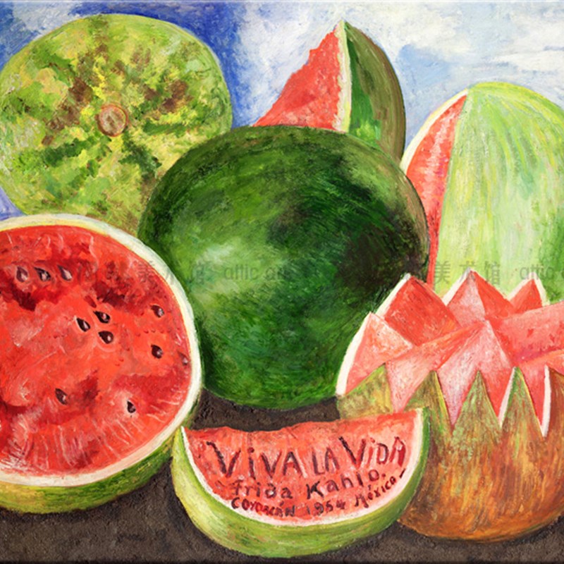 生K万岁 Frida 命ahlo 弗里达 装饰画墨西哥艺房客厅书术餐厅酒吧