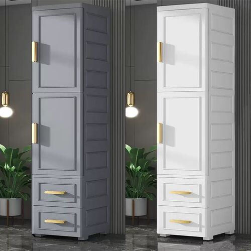 29*36cm新款开门欧式塑料收纳柜客厅卧室厨房厕所窄小夹缝整理柜