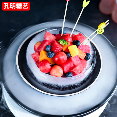 冰碗冷面模冰硅胶刺身冰雕盘饰具柱创制冷菜摆盘装饰冻意大冰碗