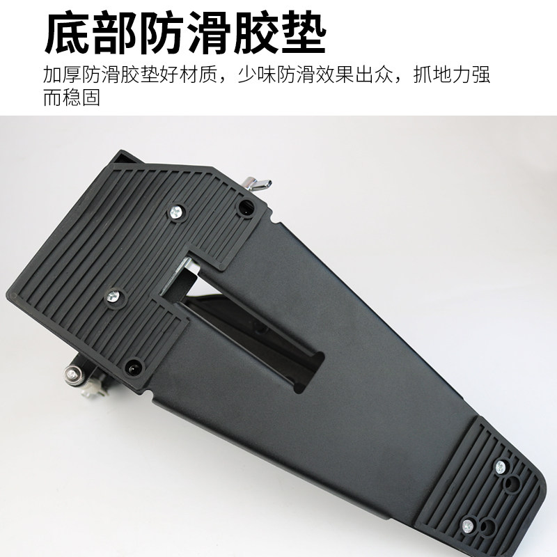 架子鼓双踩练习器双踏电子鼓踩锤爵士脚地底鼓双踏板链条铝合金踩
