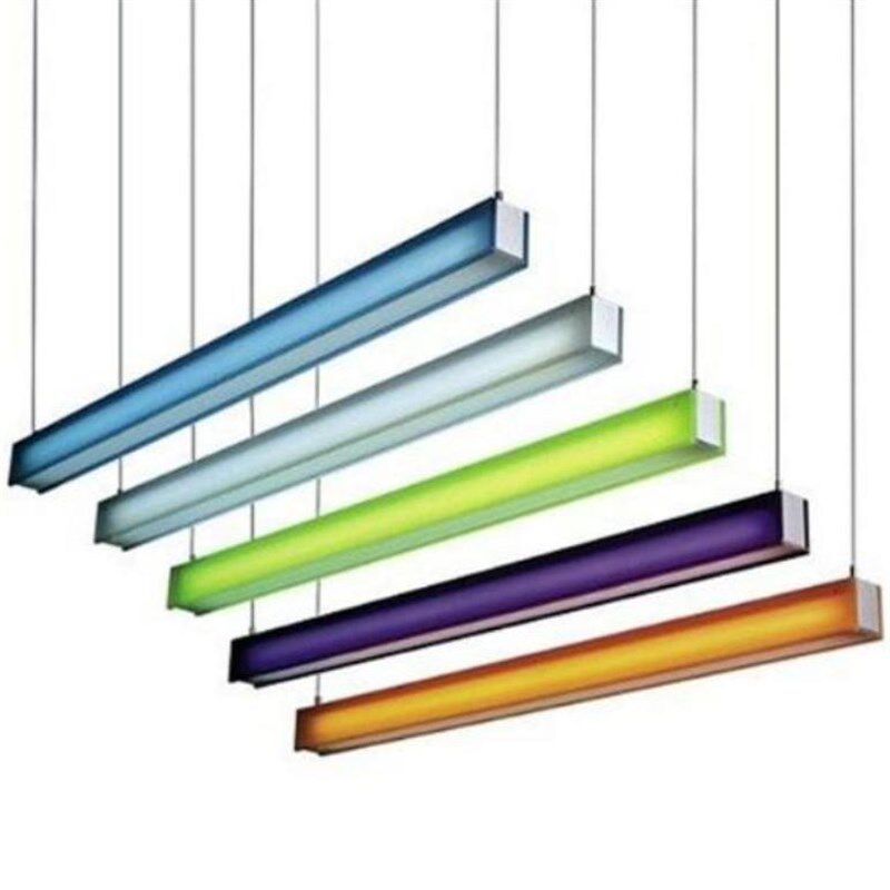 一字长铝t5灯管盘套led单日光灯条材天花灯全 荧光灯具明装面板灯
