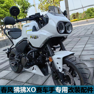 适用于春风XO狒狒护杠防摔杠赛车手竞技保险杠一字杠后靠背后货架