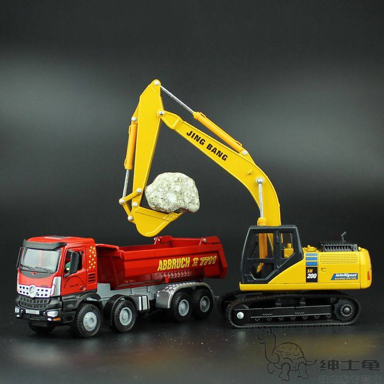 合金压路机 大号铲车 翻斗车工程车 推土机 挖掘机 搅拌机 破碎机