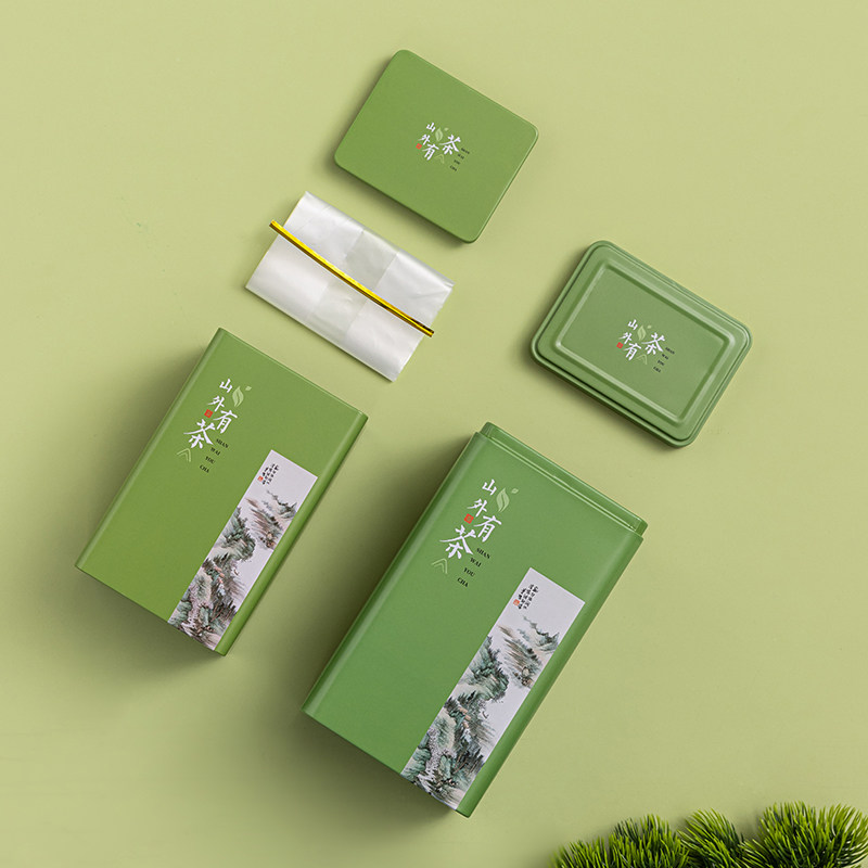 茶叶包装阳空礼盒通用日照绿茶礼品和茶叶铁罐信井茶龙盒毛尖礼盒