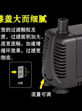 HDOM AP-300/600/1000/1500小型鱼缸循环泵过滤泵静音潜水泵
