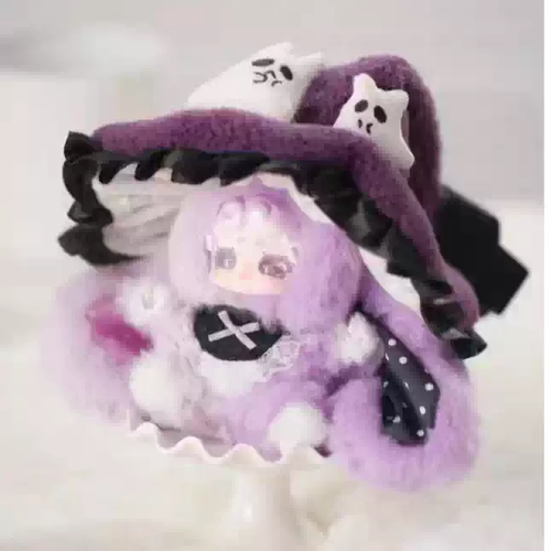 正版LuckyDeerNai晚安小兔魔女来信毛绒盲盒手办公仔娃娃HOT