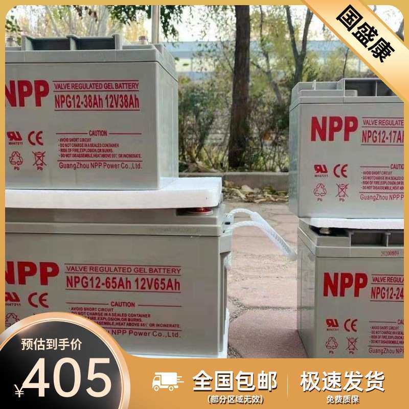NPP耐普蓄电池 NPG12-65AH 耐普12V65AH铅酸免维护 包邮
