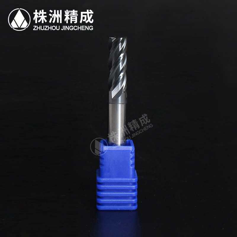TM-4E-D6.0株洲钻石切削钛合金用四刃直柄平头整体硬质合金立铣刀