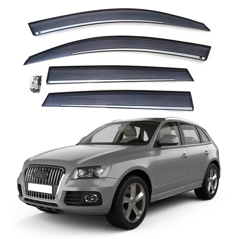 专用奥迪Q5晴雨挡注塑加厚车窗雨眉2009-2017 Audi Q5通风导流板