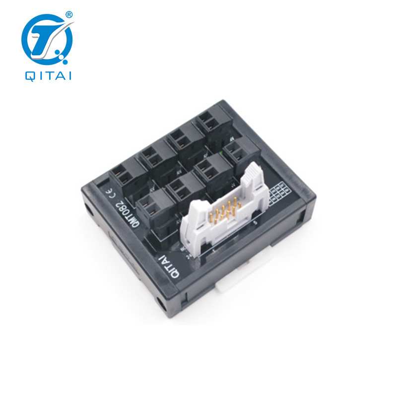QMT082-P端子台8位输出牛角底座3线式传感器PLC接线端子排供货