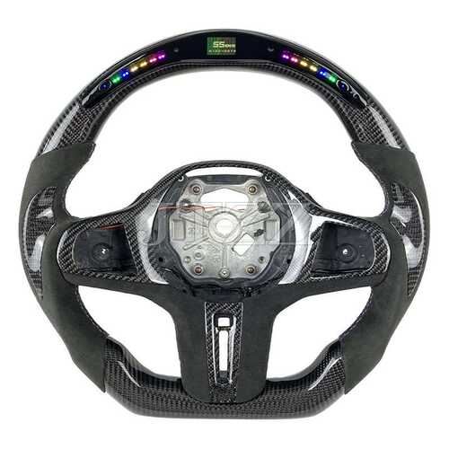 适用于宝马M2M3M4G20G30G36G80G82G87X3X4X5X6G方向盘碳纤维改装