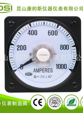 供应 240度广角船用仪表LS-80 DC50mV 1000A指针式直流刻度盘电表