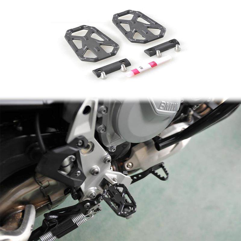 适用宝马F750GS/F850GS/ADV改装加大脚踏板搁脚座铝合金加宽脚垫 - 实物图