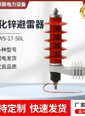 HY5WS-17-50L户外配电型电容型避雷器10KV脱扣式氧化锌避雷器