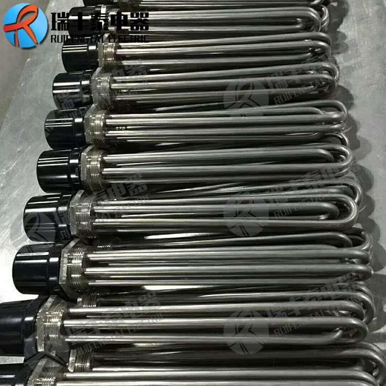 干烧法兰 不锈钢电加热管 锅炉烧水电热管烧油 防爆特氟龙电热管