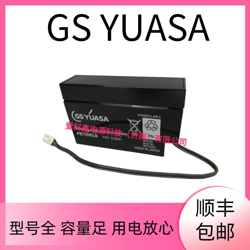 GSYUASA蓄电池 PE12V0.8 12V0.8AH 仪器仪表内置电池