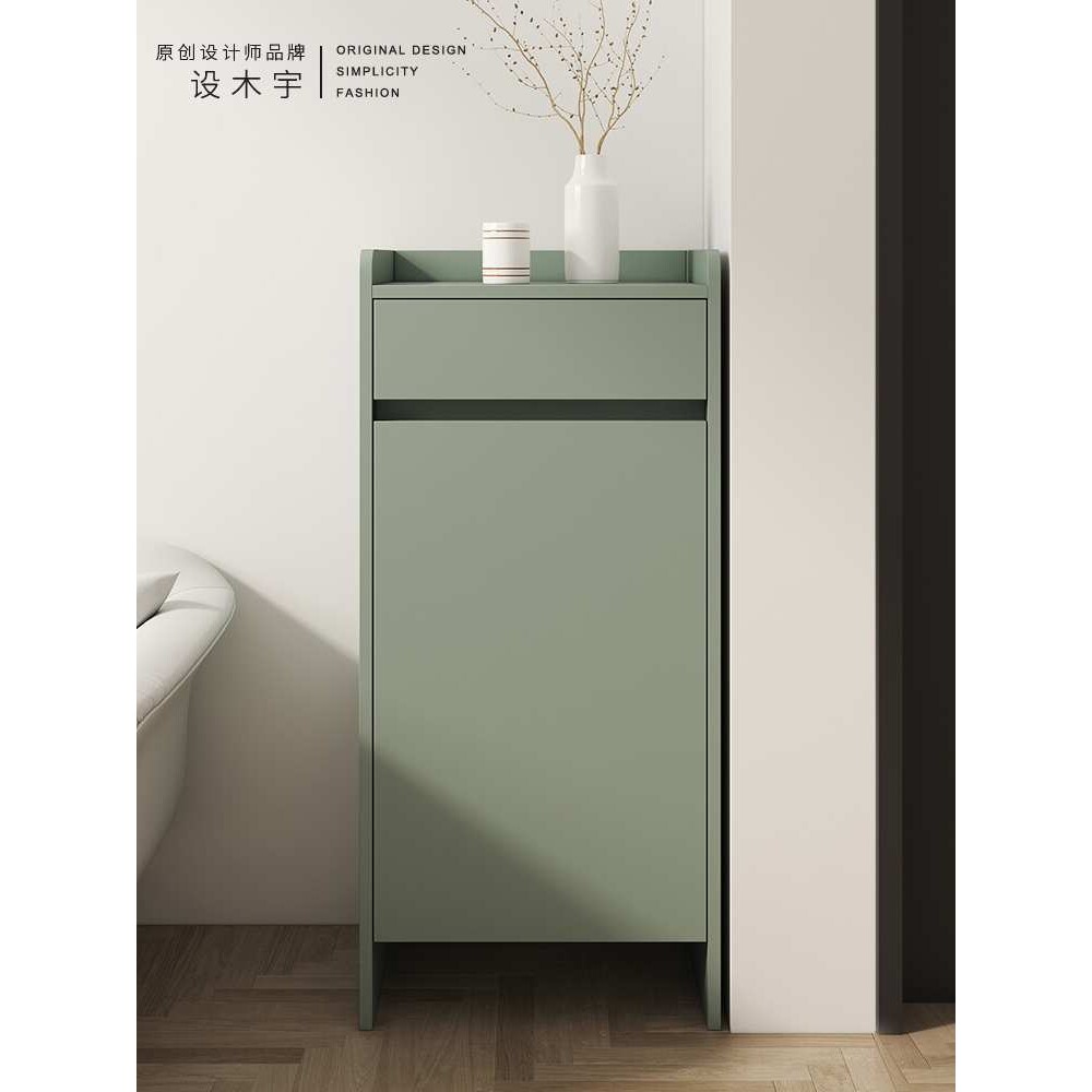 实木进门超窄鞋柜家用门口柜子小尺寸迷你小型入户单门玄关柜门外