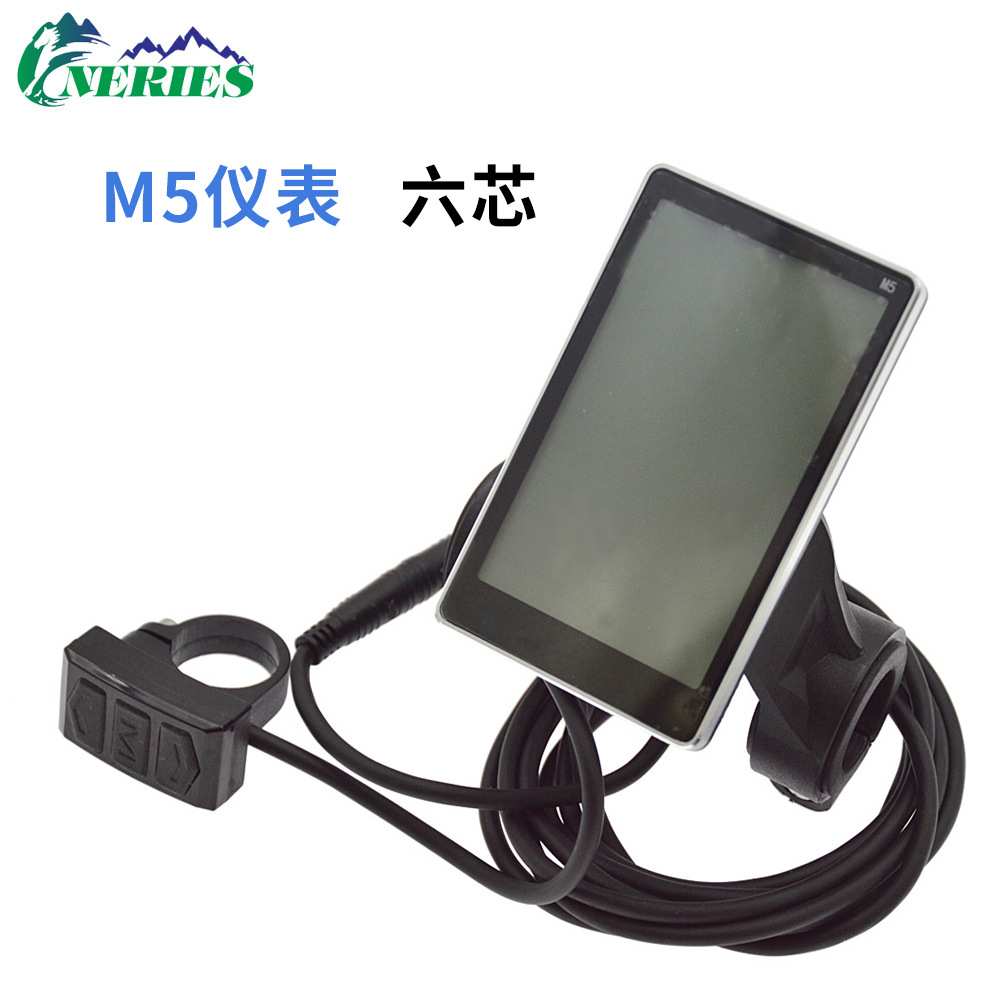 助力车调速仪表M5山地车滑板车LCD液晶仪表24V36V48V60V通用
