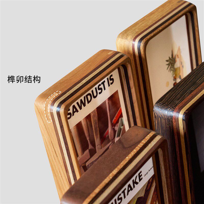 6框实木圆角摆台洗照片做成框寸8寸A4打印相片相定制装裱木质画框