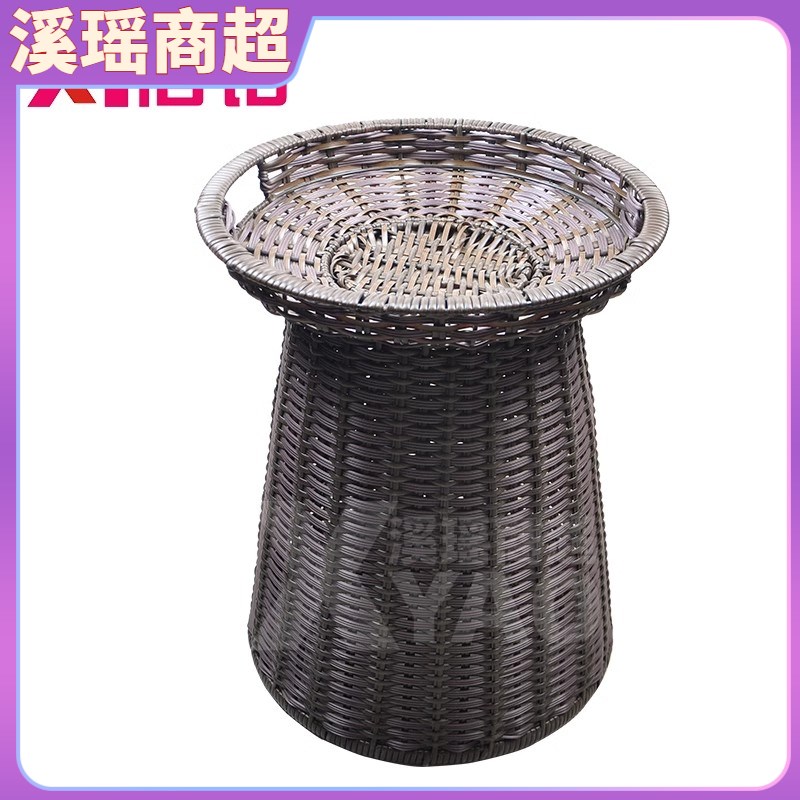 仿藤编水果堆具蓝超市陈列筐生鲜地堆摆筐框展示道头蔬菜竹果创意