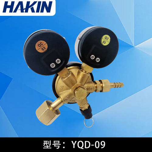 青岛华青氮气减压器YQD09氮气调压阀气瓶减压压力表气体稳压节能