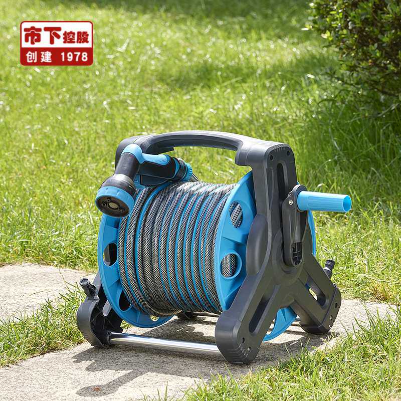 市下 水管车洗车水枪收纳箱便携式箱家用园林洒水清洁浇花水管架
