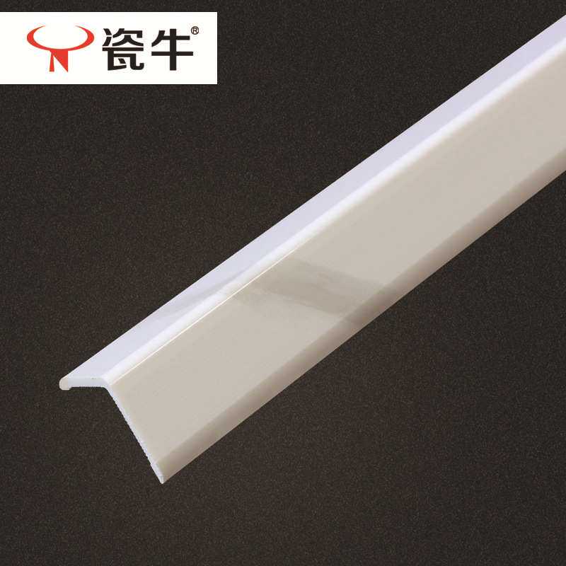 厂家 直角L型7字型墙角防撞阳角线装修包边收边条白色pvc护角