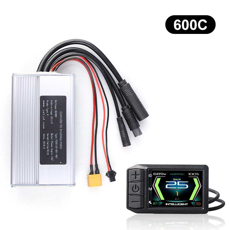 36v48v350w电助力自行车LCD液晶仪表600C正弦波控制器电量显示器