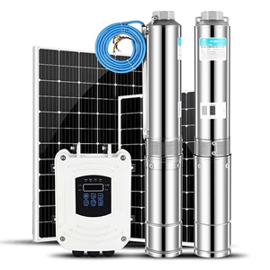 太阳能深井泵永磁无刷潜水泵72V直流光伏抽水泵 solar water pump