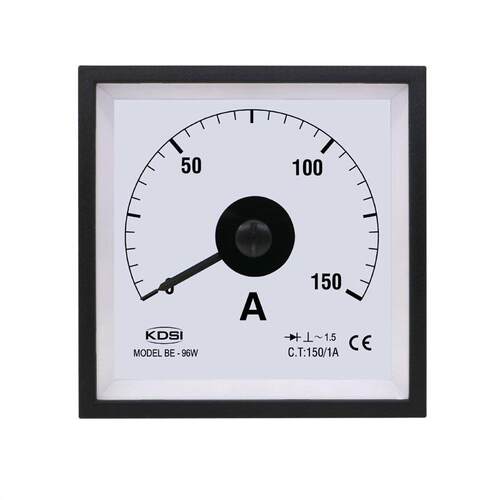 供应 240度广角指针式表BE-96W AC150/1A交流电流测量仪表 船用表