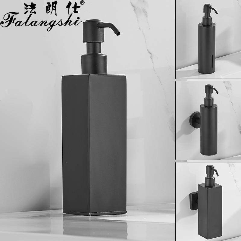 手动不锈钢皂液器 酒店壁挂皂液瓶洗手液器皂液盒洗手液器 厂家