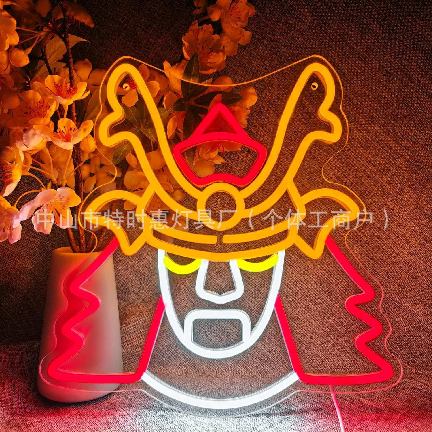 LED火烈鸟灯造型灯ins仙人掌霓虹灯云朵霓虹灯月亮闪电小夜装饰灯
